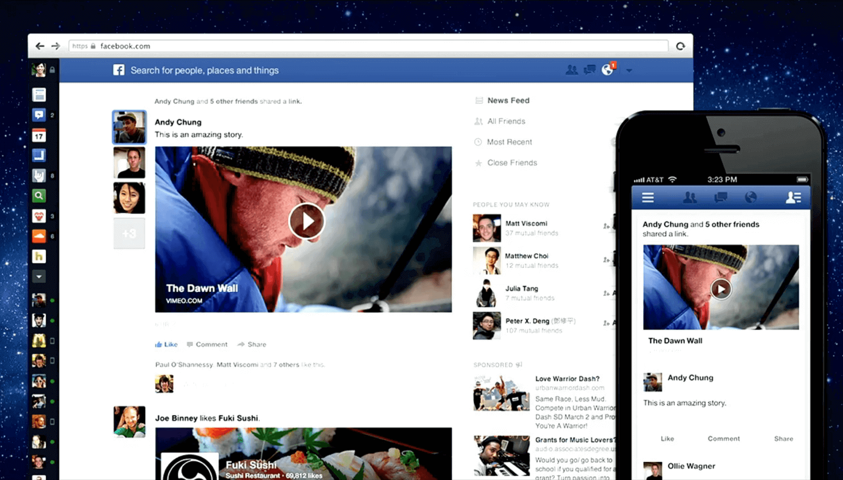 Facebook social networking app
