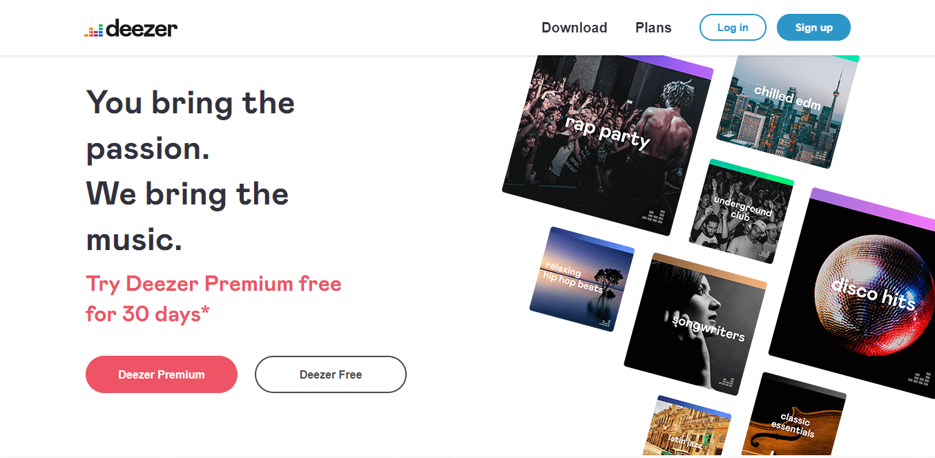 Deezer Free music download