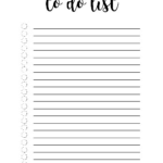 To do list