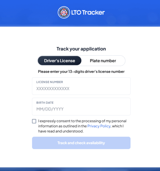 LTO Plate Number Tracker Online