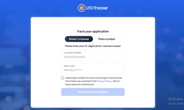 LTO Plate Number Tracker Online